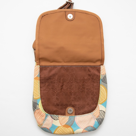 Fossil Crossbody Purse Modern Circles Scribble Colorful Crossbody Bag - Picture 3 of 8